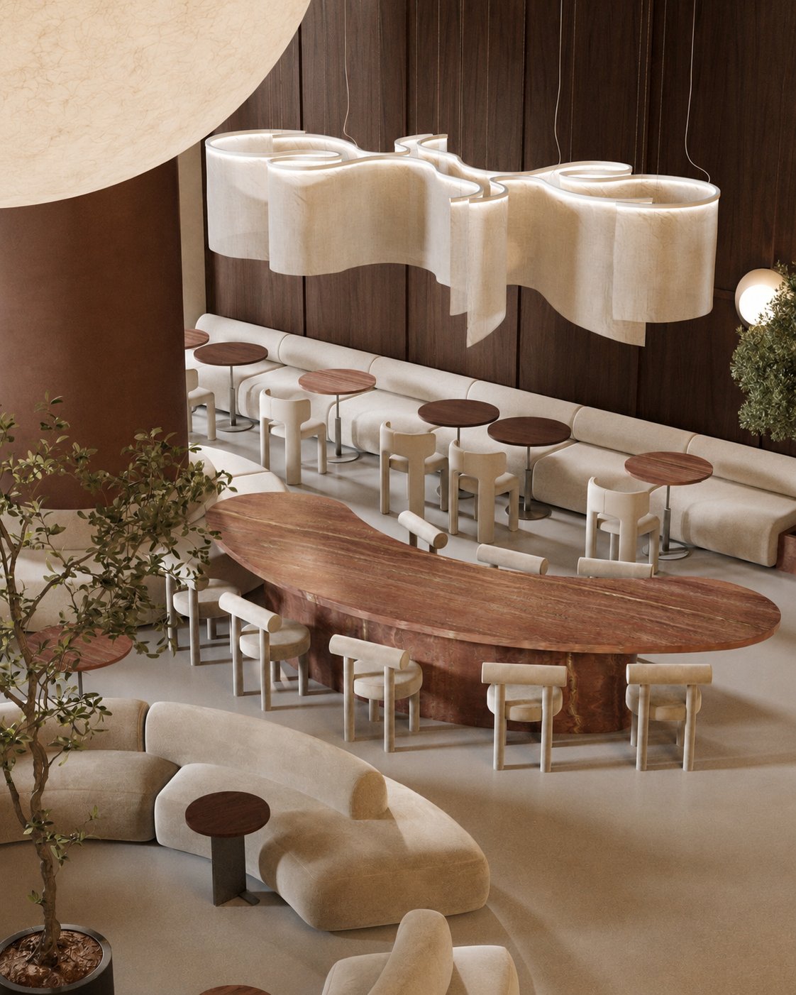 Premium café with considered zoning