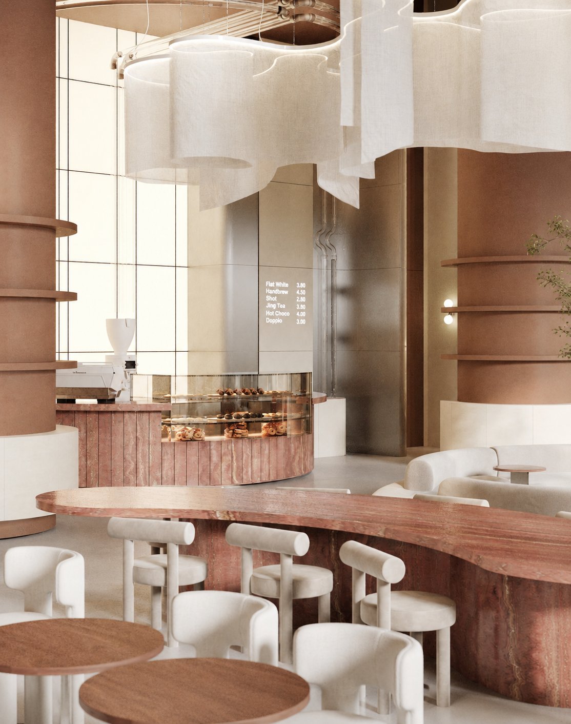 Premium café with considered zoning